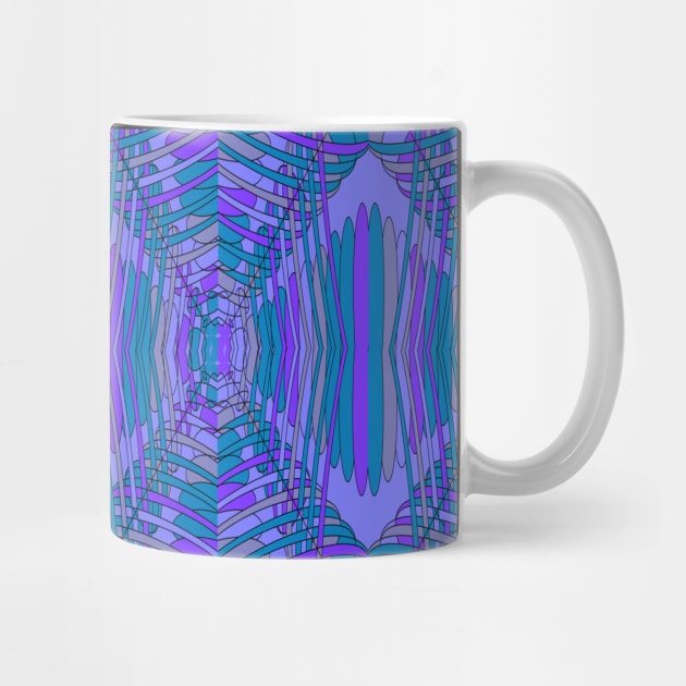 Purple Web. A kaleidoscope of bright colors in purple, teal, pink, yellow and mauve. by innerspectrum